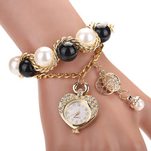 Jewelry Men Women's Fashion HRhinestone Heart Bracelet Watch Wristwatch EF8