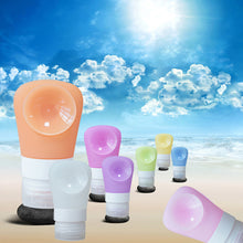 Makeup Refillable Bottles 38ml/60ml/90ml Travel Packing Ssilicone Press Bottles Set Lotion Shampoo Bath Container EF8