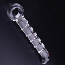 Masturbation anal beads Massage Stick SuppliesG-spot White GlassWomen Adult Sex Toy Products EF8