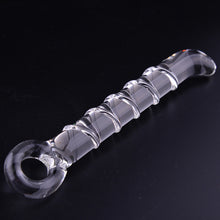 Masturbation anal beads Massage Stick SuppliesG-spot White GlassWomen Adult Sex Toy Products EF8