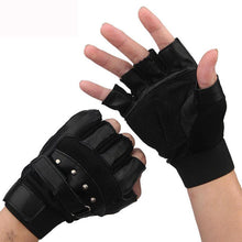 Men Soft Leather Driving Motorcycle Biker Outdoor Fingerless Gloves Special Forces Tactical Gloves EF8