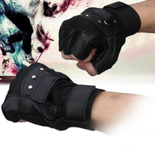 Men Soft Leather Driving Motorcycle Biker Outdoor Fingerless Gloves Special Forces Tactical Gloves EF8