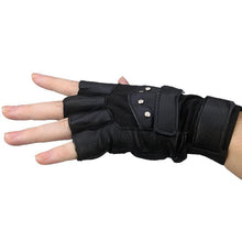 Men Soft Leather Driving Motorcycle Biker Outdoor Fingerless Gloves Special Forces Tactical Gloves EF8