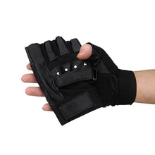 Men Soft Leather Driving Motorcycle Biker Outdoor Fingerless Gloves Special Forces Tactical Gloves EF8