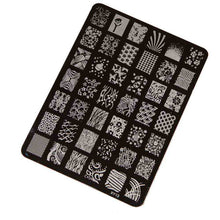 Nail Stamping Printing Plate Manicure Nail Art Decor Image Stainless Steel Stamps Plate for Women Lady Beauty EF8