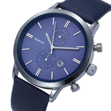 FashionFashion Men Casual Waterproof Date Leather Military Japan Watch Gift EF8