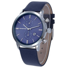 FashionFashion Men Casual Waterproof Date Leather Military Japan Watch Gift EF8