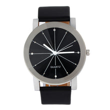 Fashion Luxury Men Quartz Dial Clock PU Leather Wrist Watch EF8