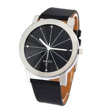 Fashion Luxury Men Quartz Dial Clock PU Leather Wrist Watch EF8