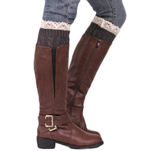 Knitting Socks Leg Warmers Boot Keep Warm Lace Short Socks EF8