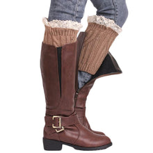 Knitting Socks Leg Warmers Boot Keep Warm Lace Short Socks EF8