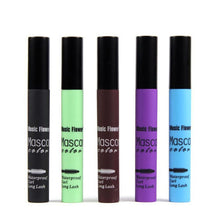 Colorful Eye Mascara Long Eyelash Ssilicone Brush Curving Lengthening Mascara Waterproof Makeup EF8