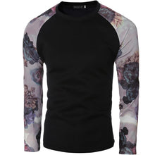 Compression Shirt Men Casual Shirts Long Sleeve Loose Printing Tops T-shirt Tees Shirts EF8