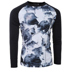 Compression Shirt Men Casual Shirts Long Sleeve Loose Printing Tops T-shirt Tees Shirts EF8