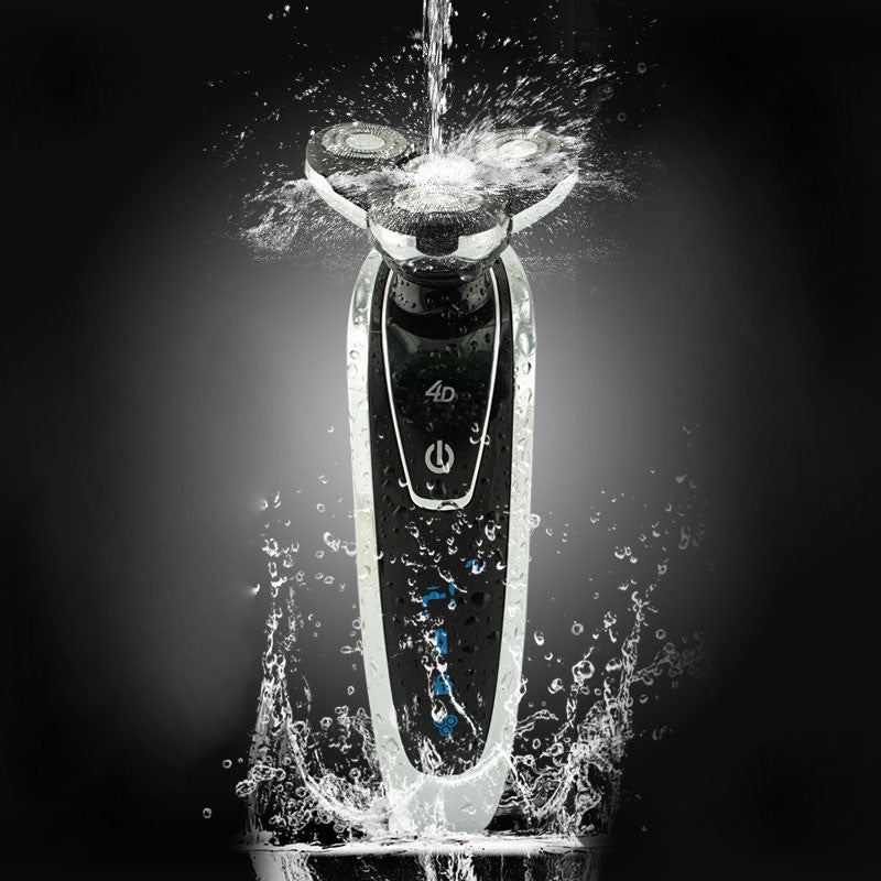 Deluxe Rotary Men's 4D Washable Cordless Electric Shaver Razor Rechargeable Wholes EF8