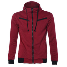 Details Men's Stylish Slim Fit Warm Hooded Sweatshirt Zipper Coat Jacket Outwear EF8