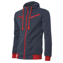 Details Men's Stylish Slim Fit Warm Hooded Sweatshirt Zipper Coat Jacket Outwear EF8