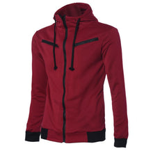 Details Men's Stylish Slim Fit Warm Hooded Sweatshirt Zipper Coat Jacket Outwear EF8