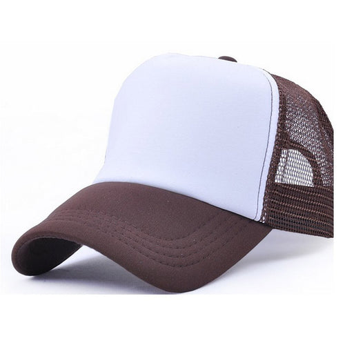 Fashion 8 Colors Mesh Baseball Cap Hat Blank Curved Visor Hat Adjustable Pure Color Tops Hats ing EF8