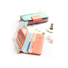 Fashion Birds Clutch Wallet Leather Case Long Zip Button Card Purse Handbag Wallet Credit Card Holder Bag EF8