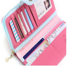 Fashion Birds Clutch Wallet Leather Case Long Zip Button Card Purse Handbag Wallet Credit Card Holder Bag EF8