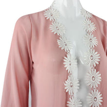 Fashion Design Women Ethnic Lace Flower Loose Kimono Cardigan Jacket Blouse Tops EF8