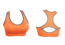 Fashion Mokingtop Women Seamless Racerback Padded Bra Stretch Workout Tank Top V EF8