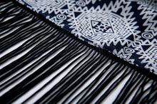 Fashion The Ethnic Style Blouses Print Mode Sleeveless Contrast Color Shirt Cardigan Tassel Kimono EF8