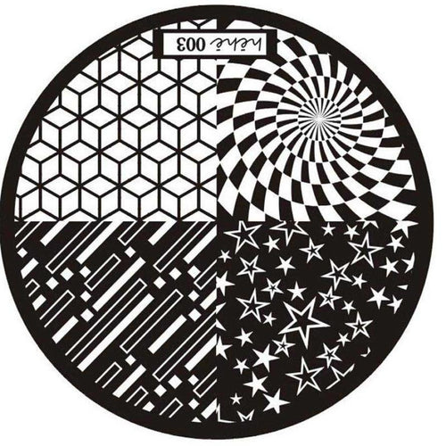 Hehe Series Pattern Nail Art Image Stamp Stamping Plates Manicure Template 003 EF8