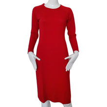 Lady Long Sleeve Side Split Zipper Up Slim Fit Red Bodycon Dress Plus Size EF8