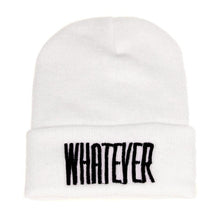 Black and White WHATEVER Beanie Hat And Snapback Men And Women Cap EF8