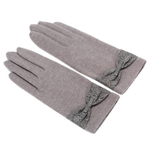 Elegant Women Fashion Lace Bowknot Cashmere Gloves Warmer Fast Shipping EF8