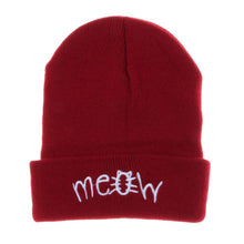 Hat Knitting MEOW Beanie Hat And Snapback Men And Women Hiphop Cap EF8