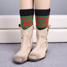 Knitted Color Matching Snow Leg Warmers Socks Boot Cover Fast Shipping EF8