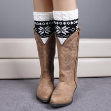 Knitted Color Matching Snow Leg Warmers Socks Boot Cover Fast Shipping EF8
