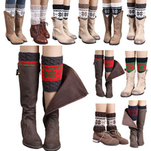 Knitted Color Matching Snow Leg Warmers Socks Boot Cover Fast Shipping EF8