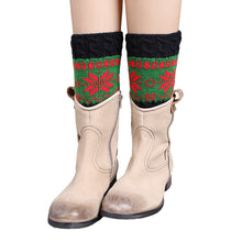 Knitted Color Matching Snow Leg Warmers Socks Boot Cover Fast Shipping EF8