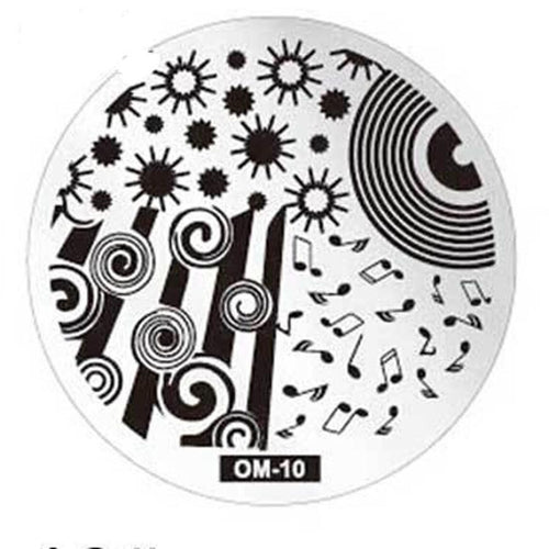 Pattern DIY Nail Art Image Stamp Stamping Plates Manicure Template OM10 EF8