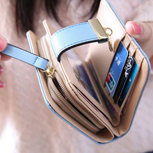 Quality Guarantee Women Fashion Leaf Bifold Wallet Leather Clutch Card Holder Purse Lady Short Handbag carteras EF8