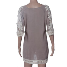 Embroidery Women Elegant Fashion Lace Short Mini Dress Vestidos De Renda Festa Femininas EF8