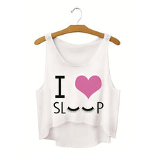Casual Womens Emoji/Flaky Clouds/Toothy Smile Tank Top VBlouse Sleeveless Cartoon Crop T-Shirt EF8