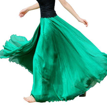 Style Skirts Womens High Waist Pleated Long Skirt Ladies Casual Beach Maxi Skirts saia faldas 11 Colors EF8