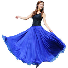 Style Skirts Womens High Waist Pleated Long Skirt Ladies Casual Beach Maxi Skirts saia faldas 11 Colors EF8