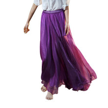 Style Skirts Womens High Waist Pleated Long Skirt Ladies Casual Beach Maxi Skirts saia faldas 11 Colors EF8