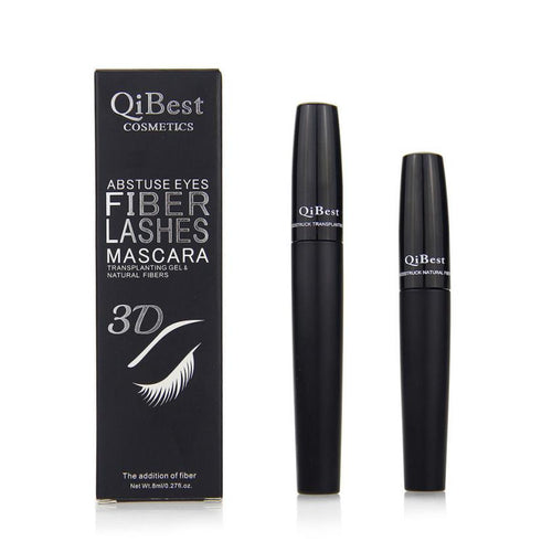 2pc Makeup Eyelash Long Curling Fiber 3D Mascara Eye Lashes Extension Mascara Cream EF8