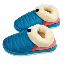 3 Colors Women Soft Warm Indoor Cotton Waterproof Home Anti-slip Shoes Top EF8