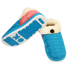 3 Colors Women Soft Warm Indoor Cotton Waterproof Home Anti-slip Shoes Top EF8