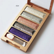 5 Colors Diamond pigment makeup eyeshadow pallette to eye kit maquiagem eye shadow beauty naked pallette EF8