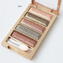 5 Colors Diamond pigment makeup eyeshadow pallette to eye kit maquiagem eye shadow beauty naked pallette EF8