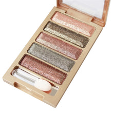 5 Colors Diamond pigment makeup eyeshadow pallette to eye kit maquiagem eye shadow beauty naked pallette EF8